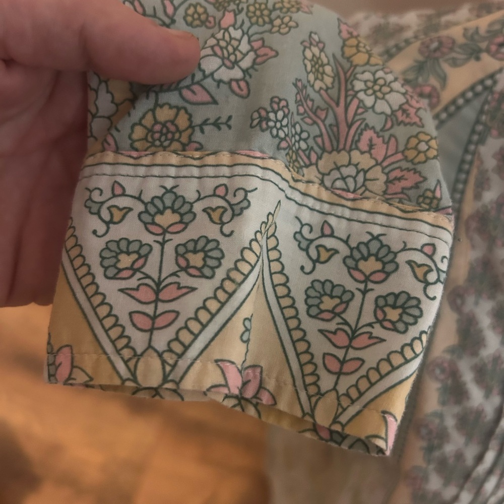 Tabitha-Soft Surroundings blue tunic with paisley design - Picture 5 of 9